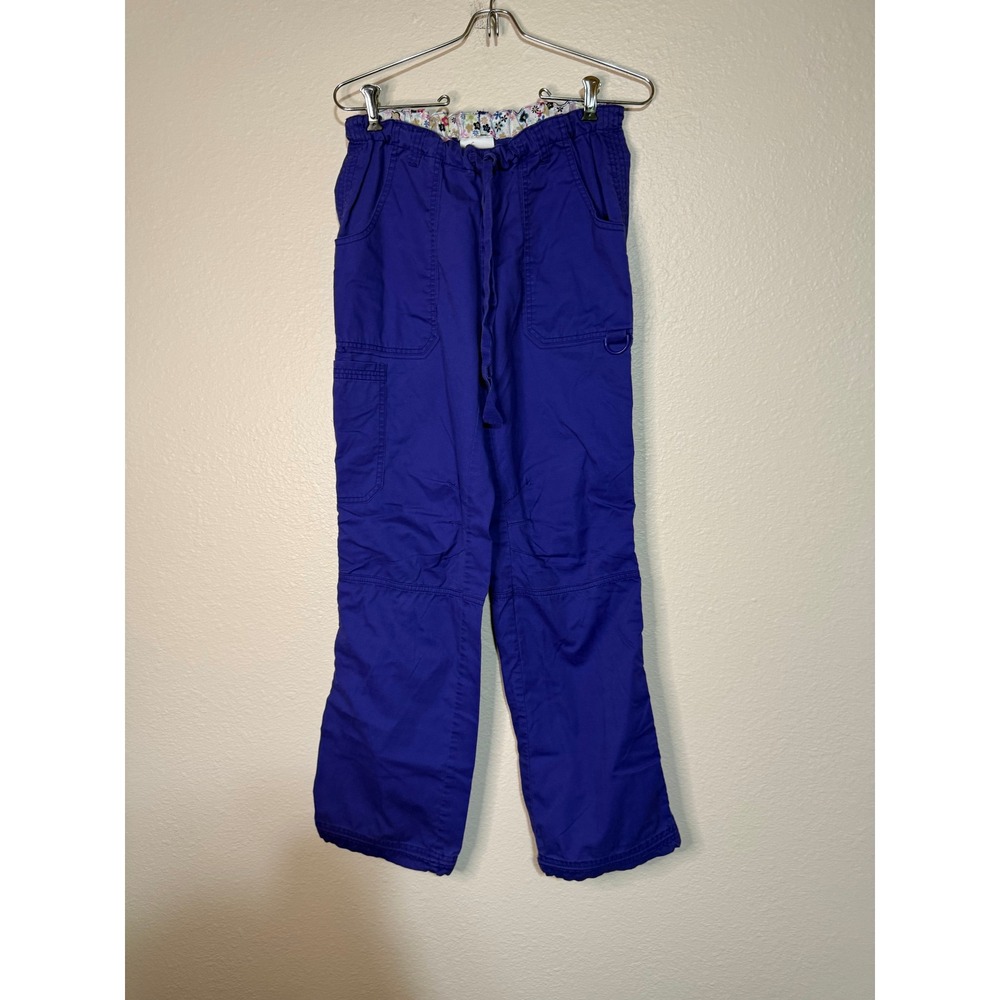 Koi Scrub Pants Lot of 3 Purple Brown Black Cargo Drawstring Medical Uniforms